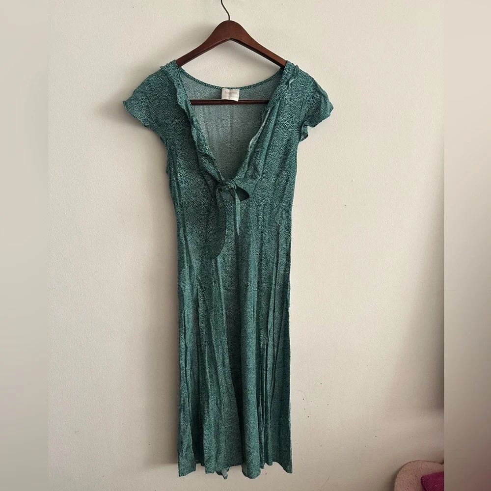 AUGUSTE THE LABEL Ruffle Odd Polkadot Midi Dress SIZE 2 SMALL Flowy Feminine